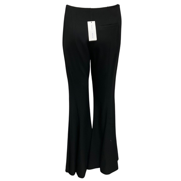 PROENZA SCHOULER BLACK VISCOSE SUITING WIDE LEG PANTS - Picture 3 of 6